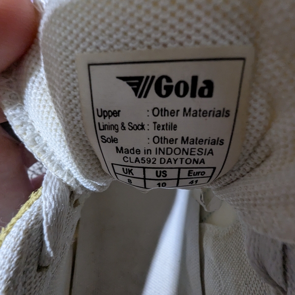 Gola Sneakers - Pink, Yellow, Blue, and White | Size US 10 - Picture 5 of 6